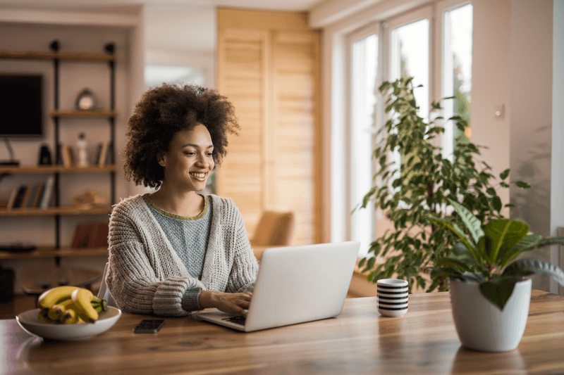 woman on laptop